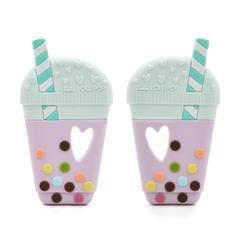 Loulou Lollipop Bubble Tea Silicone Teether In Mint